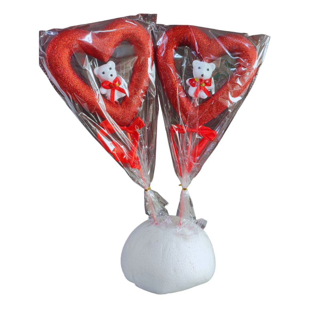 Paleta Corazon C/Oso Mf-41