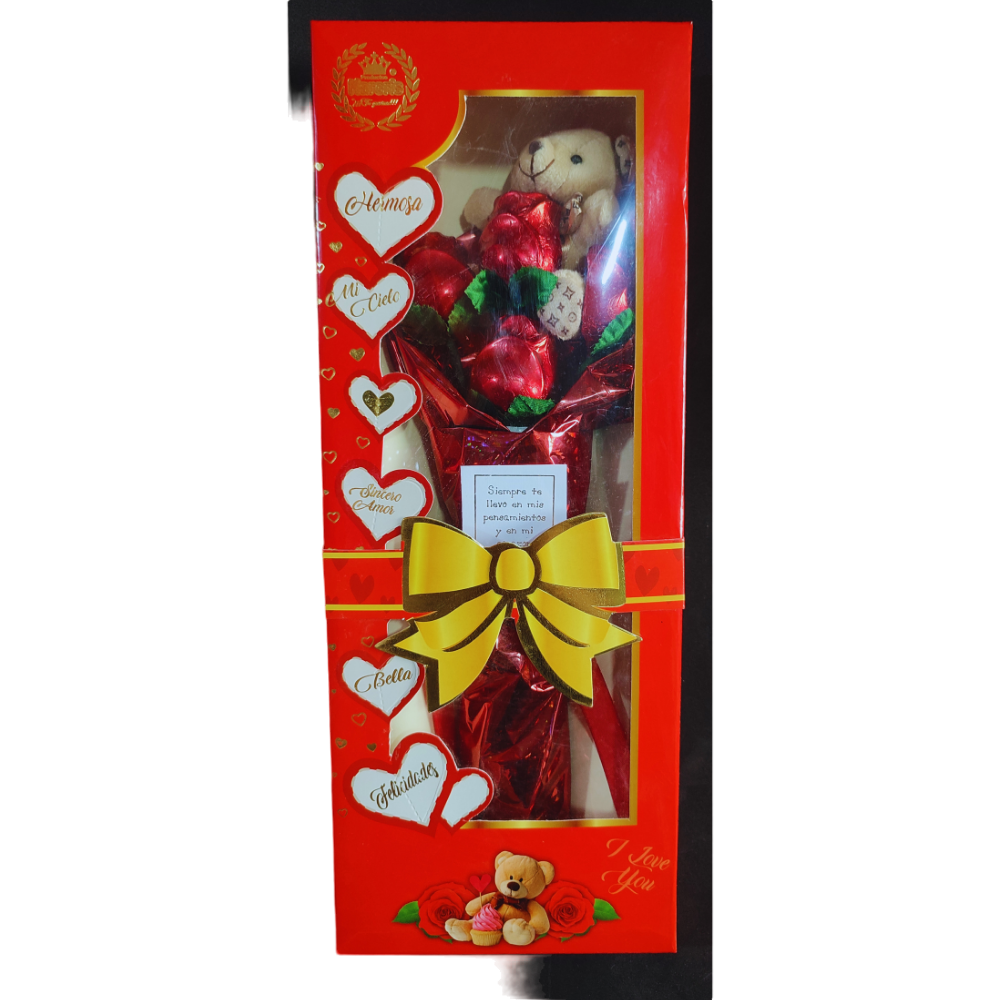 BOX ESPECIAL ROSAS CHOCOLATE KARCRIS 130GR