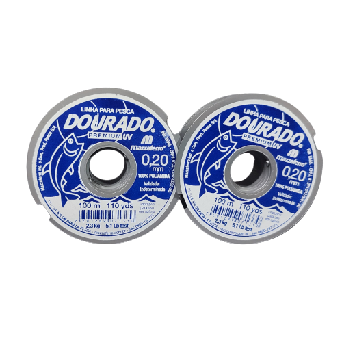 CORDEL BLANCO 0.20MM DOURADO X 100MTS