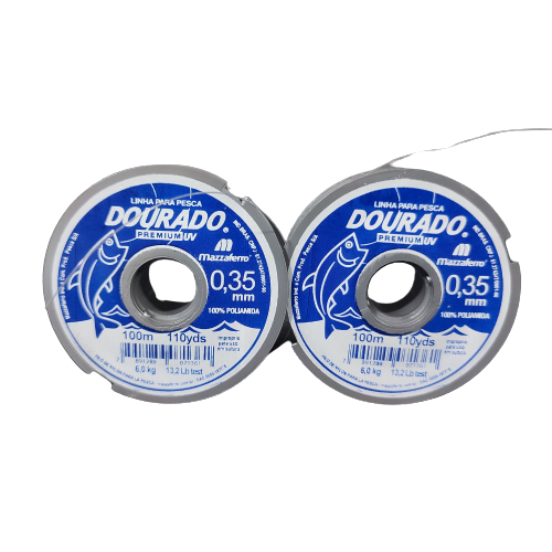 CORDEL BLANCO 0.35MM DOURADO X 100MTS