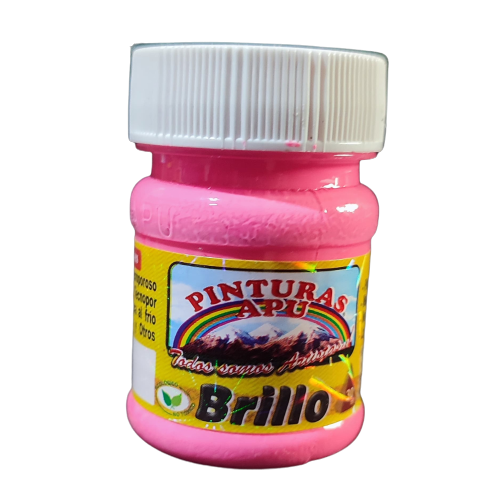 PINTURA APU BRILLO 30ML ROSA ENCENDIDO 12A