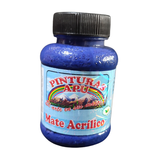 PINTURA APU MATE ACRILICO 100ML AZUL COBALTO 
