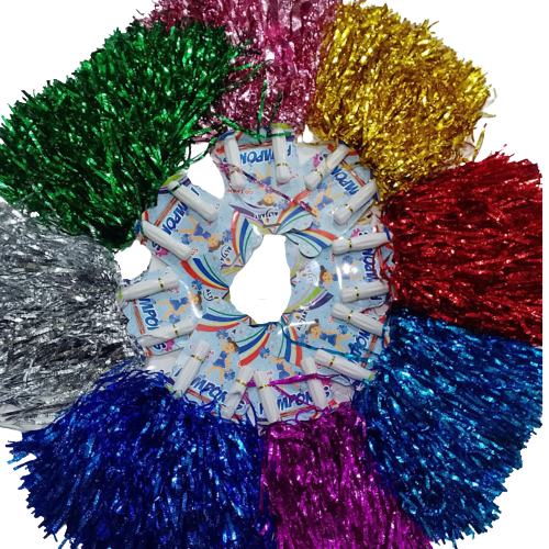 POM POM D/BARRA COLORES