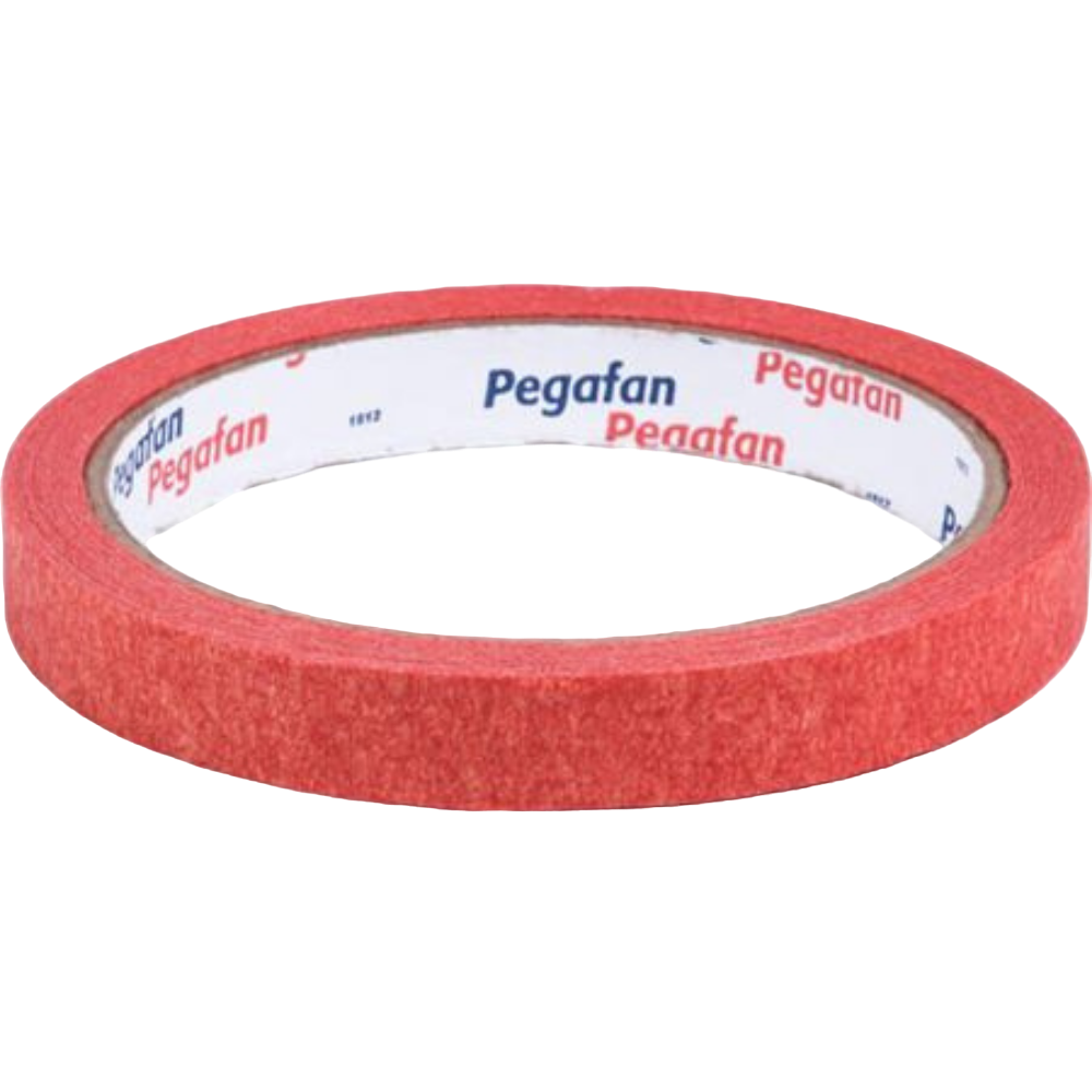 CINTA MASKIN ROJO 12MM (1/2") X18 MT PEGAFAN