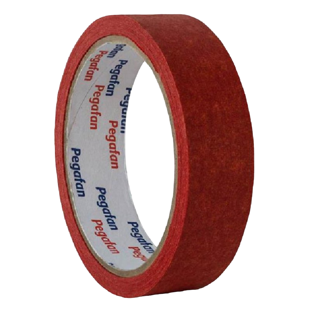 CINTA MASKIN ROJO 24MM (1") X18 MT PEGAFAN