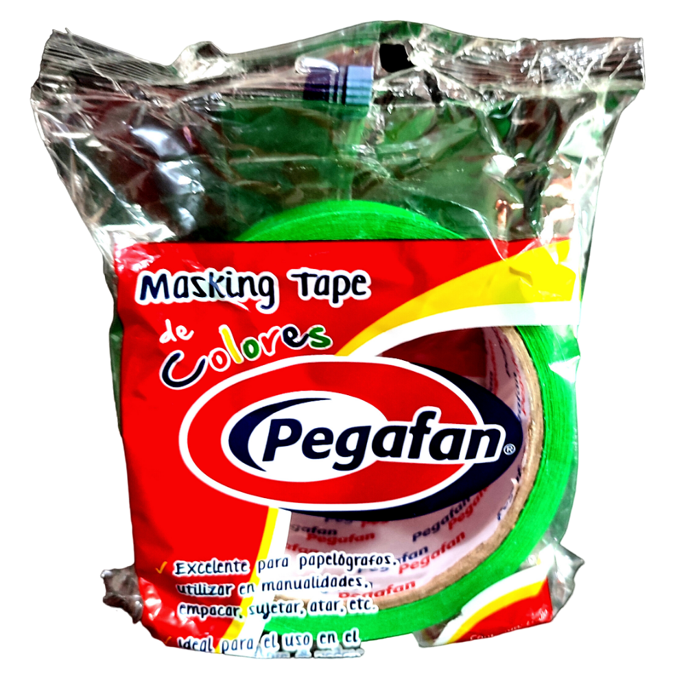 CINTA MASKIN VERDE 24MM (1") X18 MT PEGAFAN