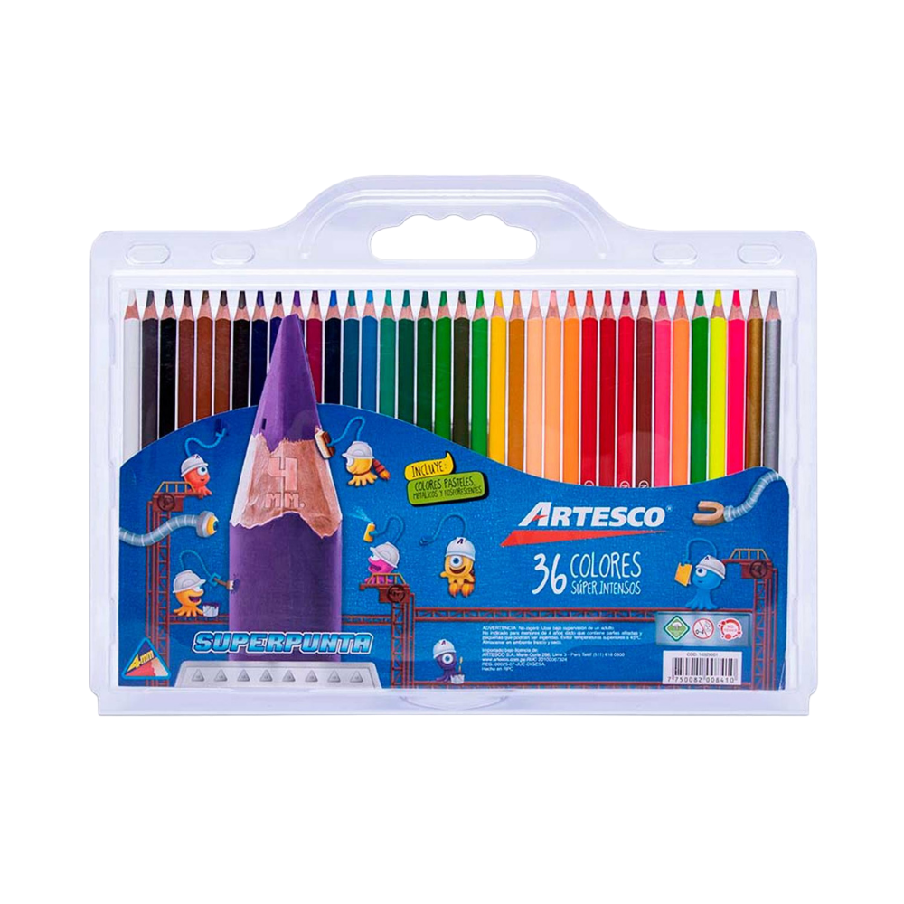 Colores Triang. X 36 Largos Artesco