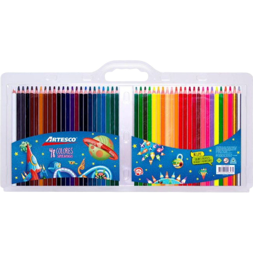 Colores Triang. X 48 Largos Artesco