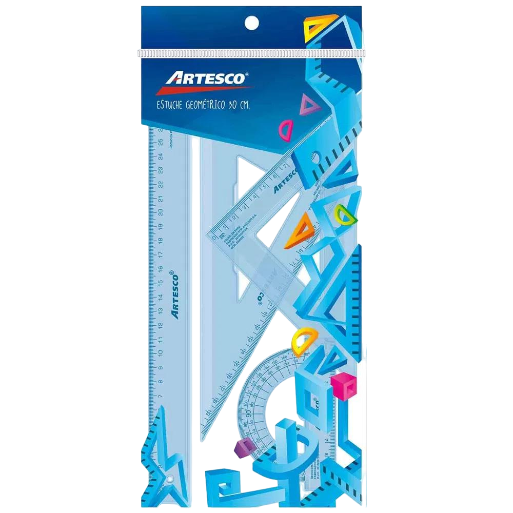 ESTUCHE GEOMETRICO 30 CM ARTESCO