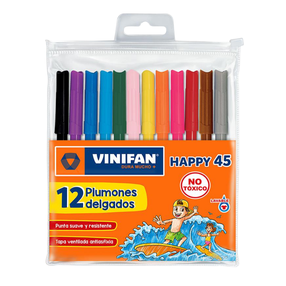 PLUMON DELG 45 X12 HAPPY EST ZIPPER VINIFAN 