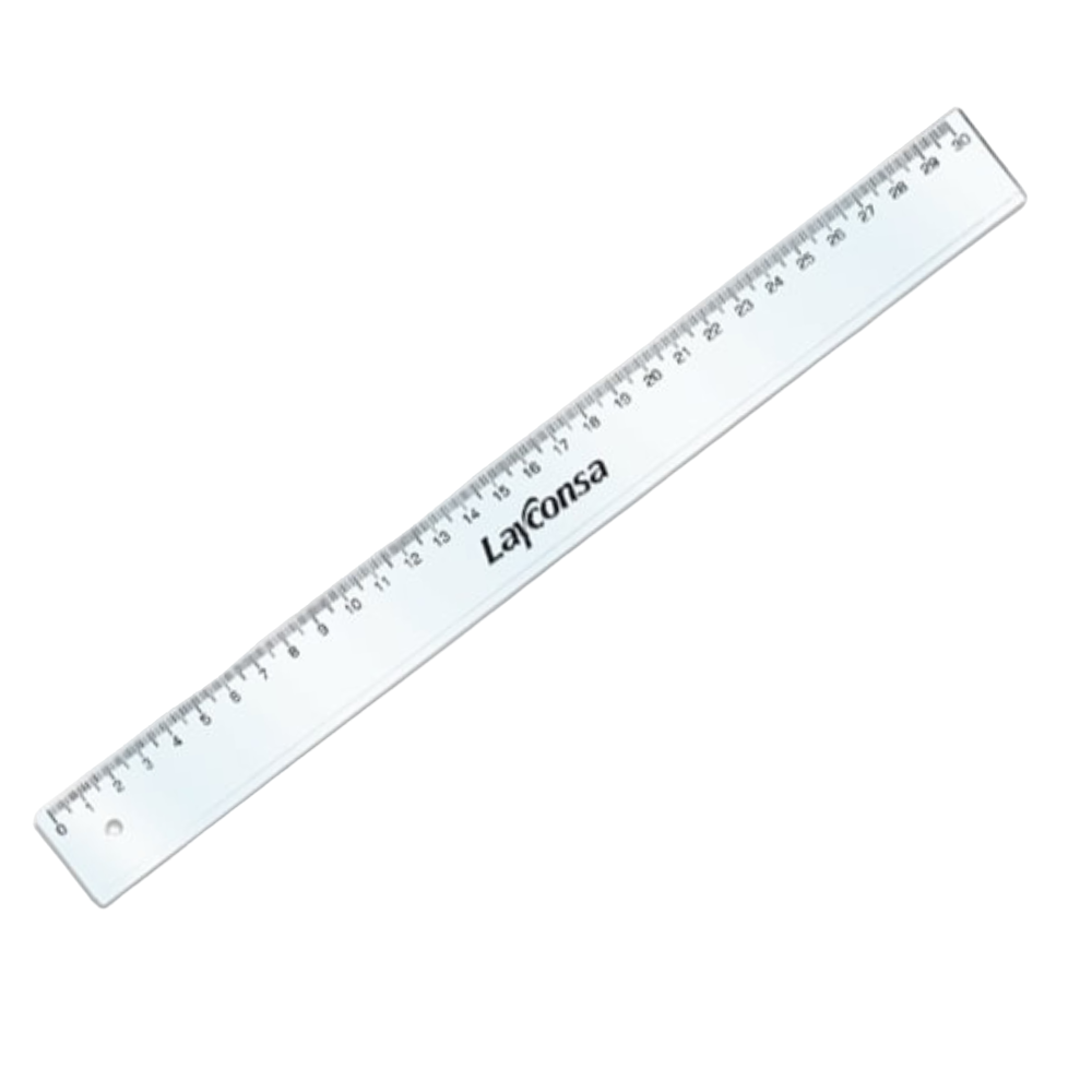 REGLA 30 CM CRISTAL LAYCONSA