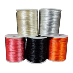 [2798] COLA DE RATA SAT  COLOR ENTERO 2MM (RLLX50 YDS) (RLLX100YDS
