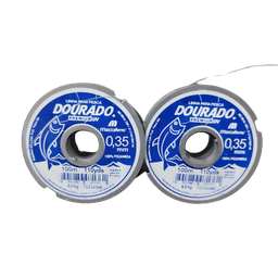 [2805] CORDEL BLANCO 0.35MM DOURADO X 100MTS