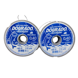 [2806] CORDEL BLANCO 0.40MM DOURADO X 100MTS
