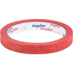 [3629] CINTA MASKIN ROJO 12MM (1/2") X18 MT PEGAFAN