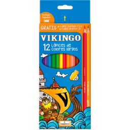 [5700] COLORES LARGOS X12 +BIC+TAJ VIKINGO