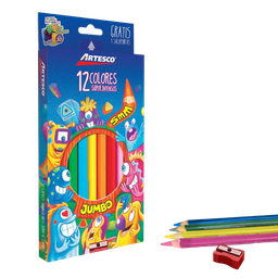 [3648] COLORES TRIANG. X 12 JUMBO +TJ ARTESCO