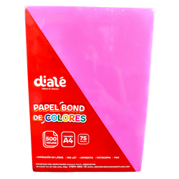 [3711] HOJA BOND A4 COLORES 75GR DIALE 