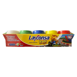 [3760] MASITA MOLDEABLE 2 ONZ X 5 COLORES LAYCONSA