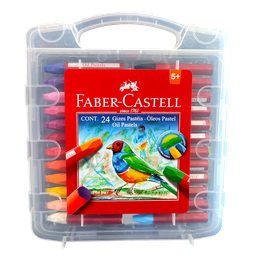 [3770] OLEO PASTEL  X 24 COLORES FABR CASTEL