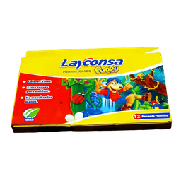 [3812] PLASTILINA JUMBO X12 LAYCONSA