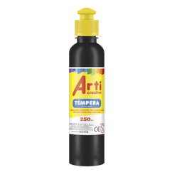 [3907] TEMPERA 250GR NEGRO ARTI CREATIVO